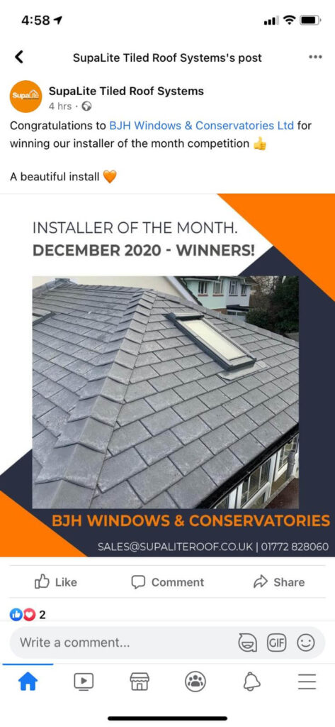 installer of the month award SupaLite