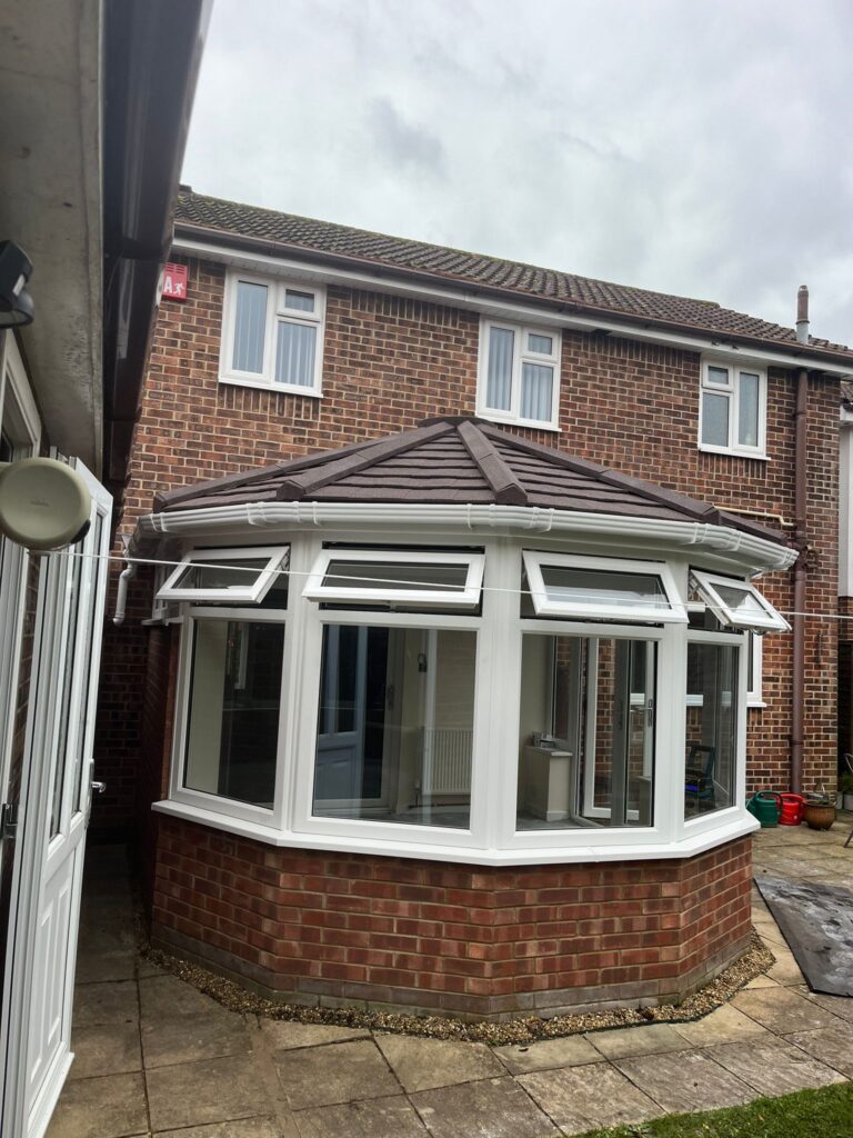 conservatory with new windows installed